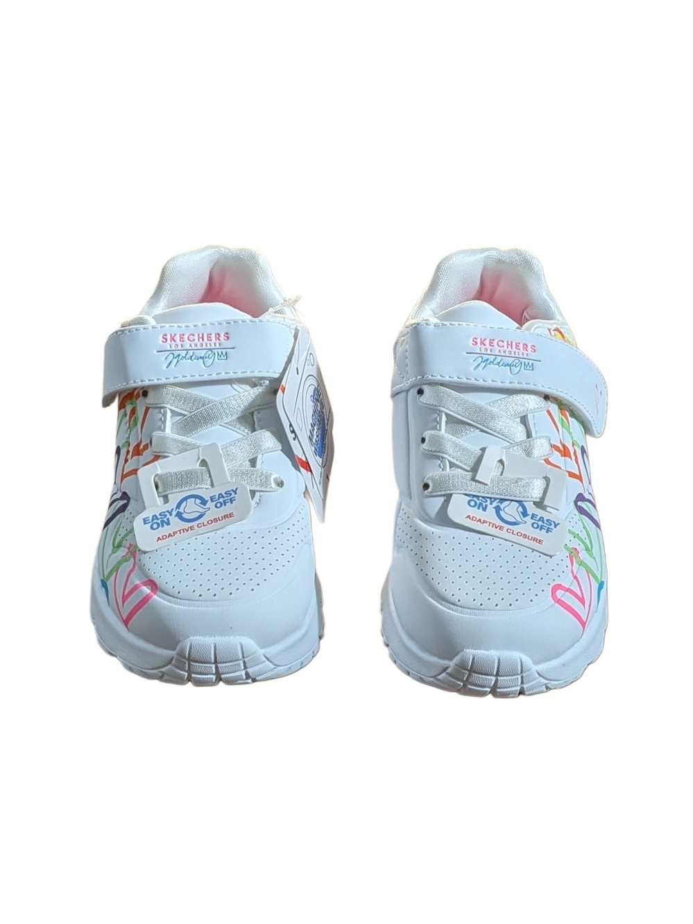 Skechers x JGoldcrown Kids Uno Lite Love Levitate Sneakers White Multi Size 9 - Picture 8 of 10